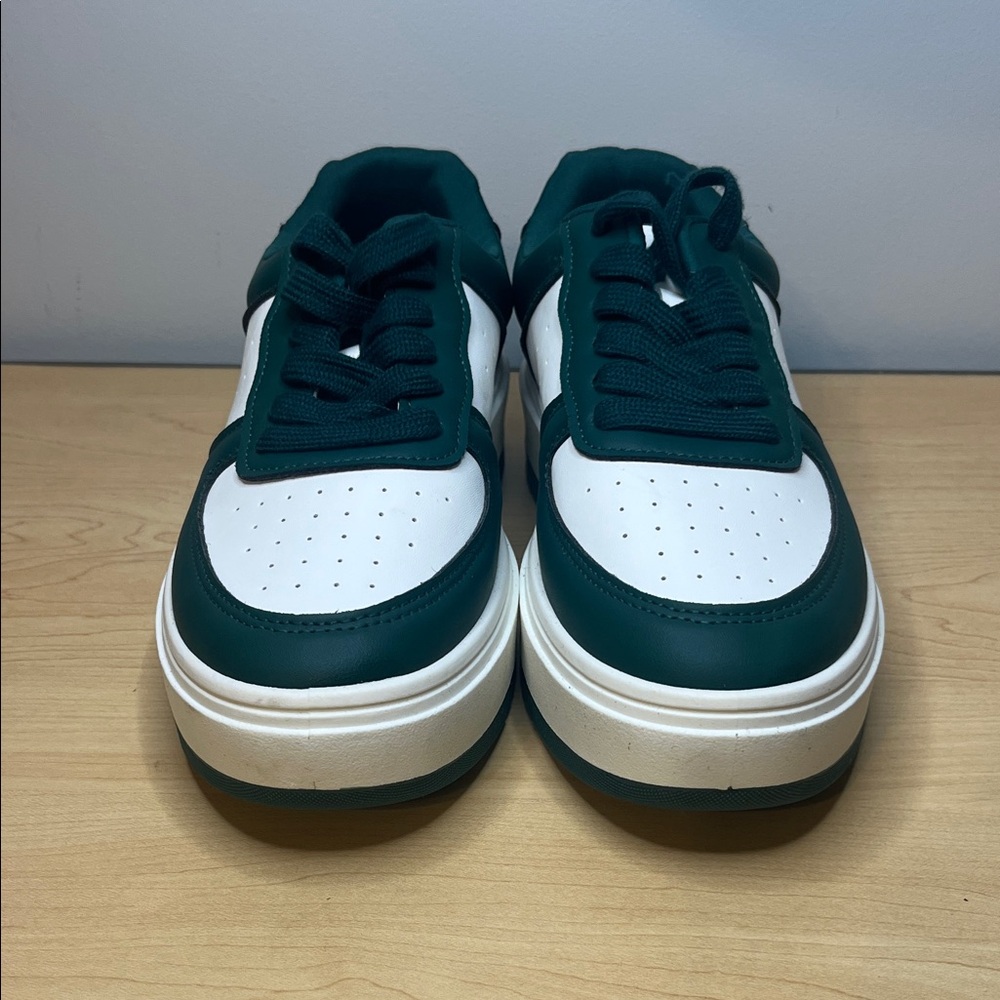 Madden girl Forest Green and White Women’s Sneakers
